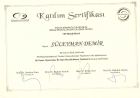 Yrd. Doç. Dr. Süleyman DEMİR Psikiyatri sertifikası