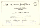 Doç. Dr. Süleyman DEMİR Psikiyatri sertifikası