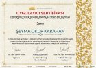 Uzm. Psk. Şeyma Okur Karahan Psikoloji sertifikası