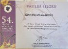 Uzm. Dr. Nishana Zakharova Nöroloji (Beyin ve Sinir Hastalıkları) sertifikası