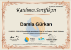 Uzm. Kl. Psk. Damla Gürkan Psikoloji sertifikası