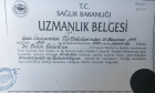 Uzm. Dr. Özlem Öztürk Geleneksel ve Tamamlayıcı Tıp sertifikası