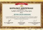 Uzm. Psk. Şeyma Okur Karahan Psikoloji sertifikası