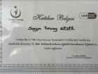 Dt. Tuncay Sezer Diş Hekimi sertifikası