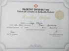 Psk. Dan. Özge Kayış Psikolojik Danışman sertifikası