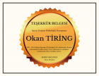 Uzm. Psk. Dan. Okan Tiring Psikolojik Danışman sertifikası