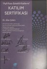 Dr. Alev Şahin Medikal Estetik Tıp Doktoru sertifikası