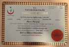 Uzm. Dr. Hacer Köksal Dermatoloji sertifikası
