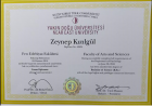 Uzm. Kl. Psk. Zeynep Kızılgül Psikoloji sertifikası