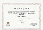 Dr. Barış Oğuz Geleneksel ve Tamamlayıcı Tıp sertifikası