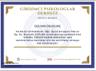 Psk. Gülhan DALKILINÇ Psikoloji sertifikası