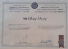 Uzm. Psk. Ali Olcay Akçay Psikoloji sertifikası