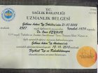 Uzm. Dr. Onur Ceyhan Fiziksel Tıp ve Rehabilitasyon sertifikası