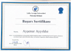 Uzm. Psk. Ayşenur Ayyıldız Psikoloji sertifikası