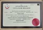 Op. Dr. Yunus Acar Genel Cerrahi sertifikası