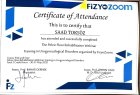 Fzt. Saad Toksöz Fizyoterapi sertifikası