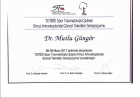 Dr. Mutlu Güngör Ortopedi ve Travmatoloji sertifikası