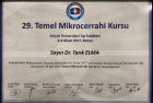 Op. Dr. Tarık Elma Ortopedi ve Travmatoloji sertifikası