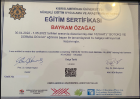 Op. Dr. Bayram Özağaç Kadın Hastalıkları ve Doğum sertifikası