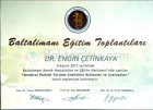 Prof. Dr. Engin Çetinkaya Ortopedi ve Travmatoloji sertifikası