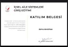 Uzm. Kl. Psk. Zehra Demirhan Psikoloji sertifikası