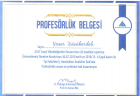 Prof. Dr. Yaşar Küçükardalı Dahiliye - İç Hastalıkları sertifikası