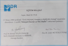 Prof. Dr. Birol Alver Psikolojik Danışman sertifikası