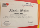 Uzm. Dr. Taner Kaya Dahiliye - İç Hastalıkları sertifikası