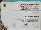 Op. Dr. Selçuk Yılmaz Plastik Rekonstrüktif ve Estetik Cerrahi sertifikası