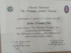 Dt. Zehra Yasemin Çetin Diş Hekimi sertifikası