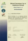 Uzm. Dr. Bilgehan Biçer Fiziksel Tıp ve Rehabilitasyon sertifikası
