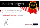 Dt. Halime Savaş Diş Hekimi sertifikası