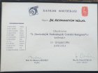 Op. Dr. Refahattin Yücel Kadın Hastalıkları ve Doğum sertifikası