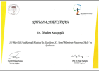 Op. Dr. İbrahim Kasapoğlu Ortopedi ve Travmatoloji sertifikası