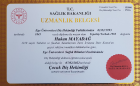 Uzm. Dr. Dt. Hakan Mayadağ Diş Hekimi sertifikası