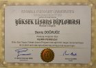 Uzm. Kl. Psk. Deniz Doğruöz Psikoloji sertifikası