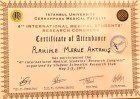 Uzm. Dr. Merve Özbayrak Fiziksel Tıp ve Rehabilitasyon sertifikası