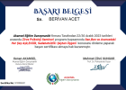 Psk. Dan. Berivan Acet Psikolojik Danışman sertifikası