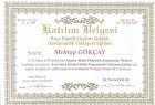 Klinik Psikolog  Mehtap Alparslan Klinik Psikolog sertifikası