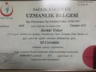 Doç. Dr. Serdar Toker El Cerrahisi ve Mikrocerrahi sertifikası