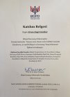Uzm. Dr. Eren Ezgi Gevher Avcı Psikiyatri sertifikası