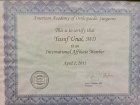 Op. Dr. Yusuf Ünal Ortopedi ve Travmatoloji sertifikası