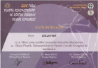 Op. Dr. Atilla Fesli Plastik Rekonstrüktif ve Estetik Cerrahi sertifikası