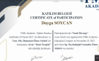 Psk. Dan. Duygu Soycan Psikolojik Danışman sertifikası