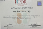Uzm. Psk. Dan. Melike Uslu Taş Psikolojik Danışman sertifikası