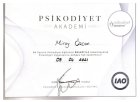 Uzm. Kl. Psk. Miray Özcan Psikoloji sertifikası