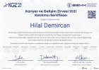 Uzm. Dyt. Hilal Demircan Diyetisyen sertifikası