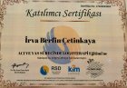 Psk. İrva Berfin Çetinkaya Psikoloji sertifikası