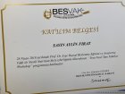 Uzm. Dyt. Aylin Fırat Diyetisyen sertifikası