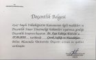 Prof. Dr. Ayşe Tosun Çocuk Sağlığı ve Hastalıkları sertifikası